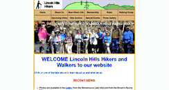 Desktop Screenshot of lincolnhillshikers.org